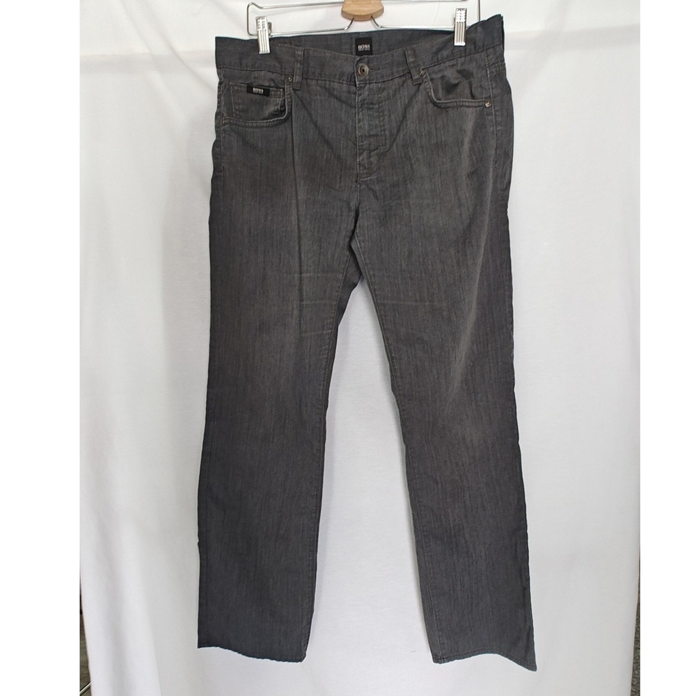 Hugo Boss Men's Charcoal Gray Chinos